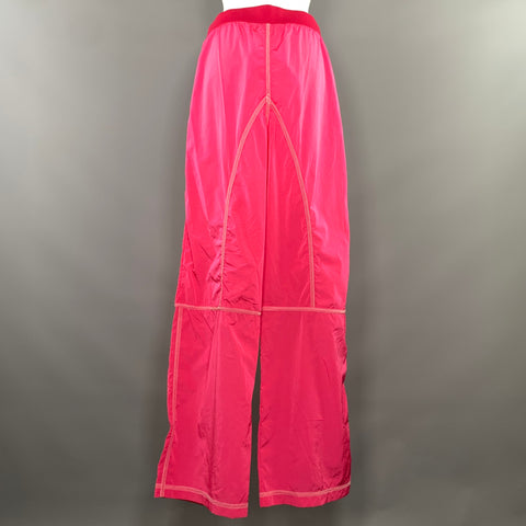 TOM FORD Size M Pink White Polyamide Contrast Stitch Casual Pants