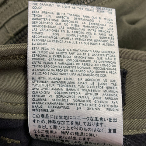 DIESEL Size 27 Khaki Cotton Blend Cargo Casual Pants