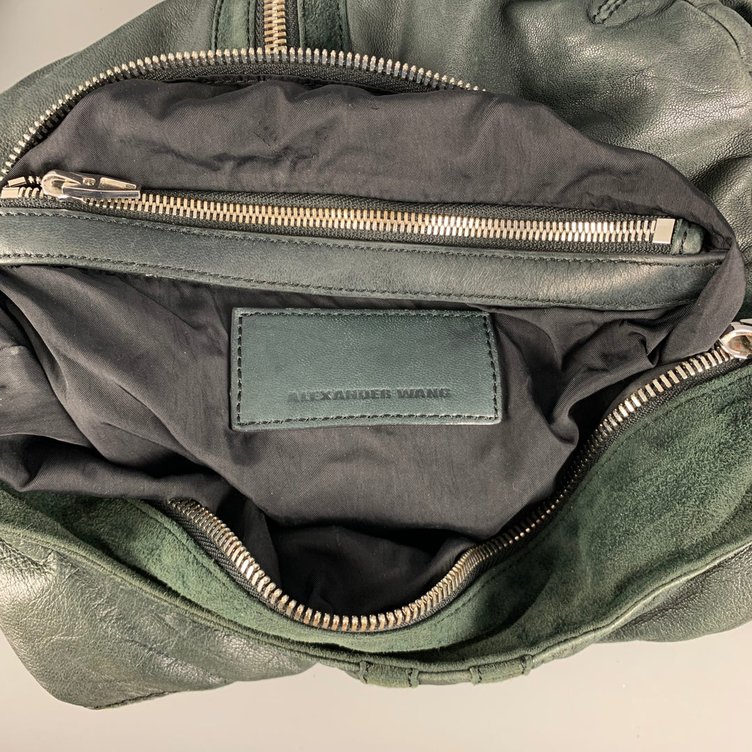ALEXANDER WANG Green Leather Hobo Handbag