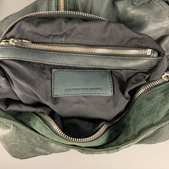 ALEXANDER WANG Green Leather Hobo Handbag
