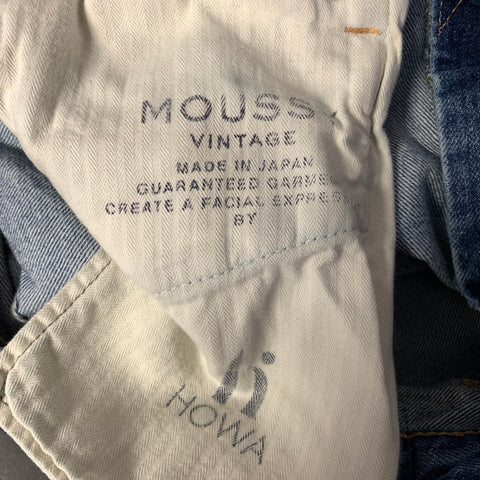 MOUSSY VINTAGE Size 25 Blue Cotton Distressed Jeans