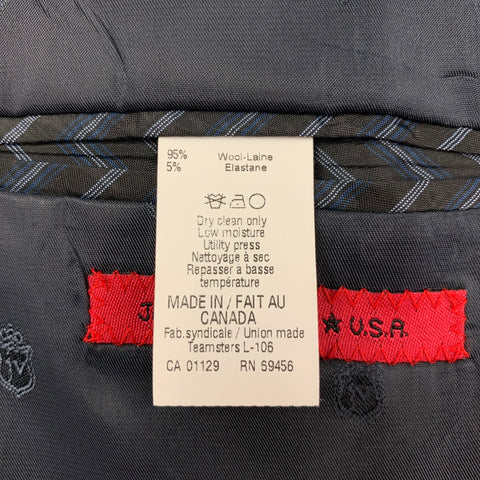 JOHN VARVATOS * U.S.A. Size 40 Blue Wool Sport Coat