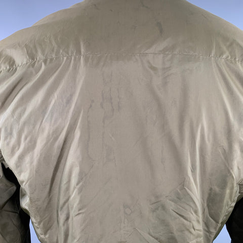 DIRK BIKKEMBERGS Taille L Veste en mélange de polyester vert olive