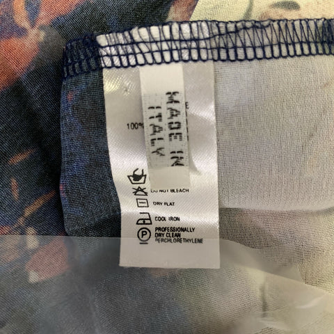 LA PERLA Size 6 Multi-Color Polyester Pleated Halter Dress