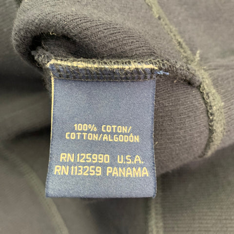 FACONNABLE Size L Navy Cotton 1/4 Zip Pullover