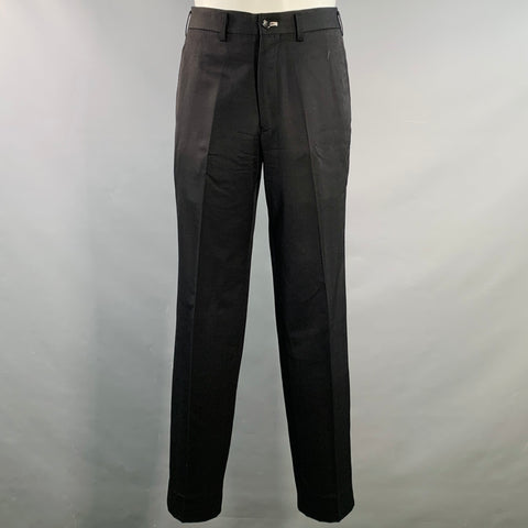 COMME des GARCONS x H&M Vintage Size 38 Regular Black White Twill Wool Notch Lapel Suit