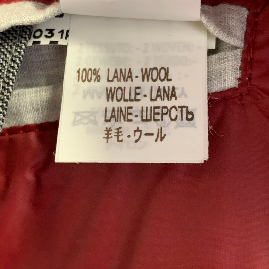 BRUNELLO CUCINELLI Size XL Grey Heather Wool Padded Buttoned Vest