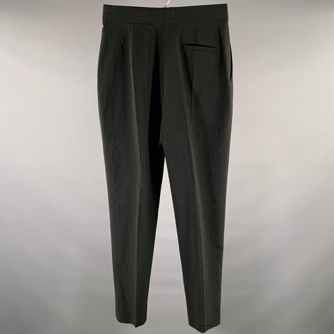 HAIDER ACKERMANN Size 31 Black Wool Polyamide Dress Pants