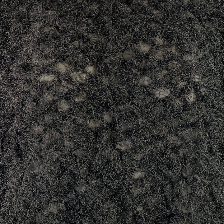 ISSEY MIYAKE Size M Black Polyester Wrinkled Shaggy Dolman Sleeve Pullover