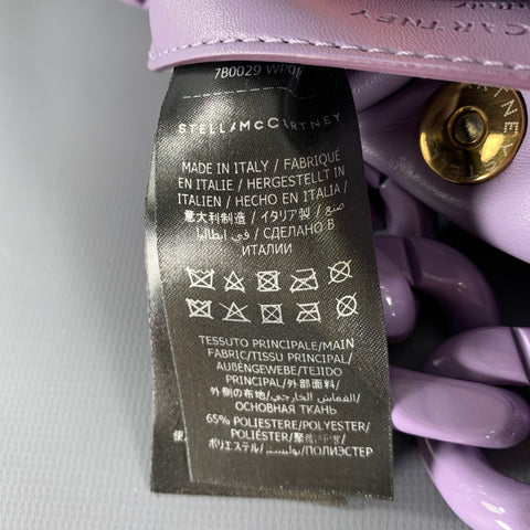 STELLA McCARTNEY Purple Faux Leather Handbag