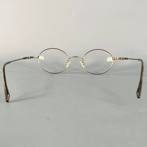 Lunettes de lecture rondes en métal argenté GIORGIO ARMANI