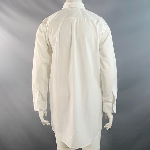 Chemise TOTOKAELO en coton blanc, taille L, col pointu