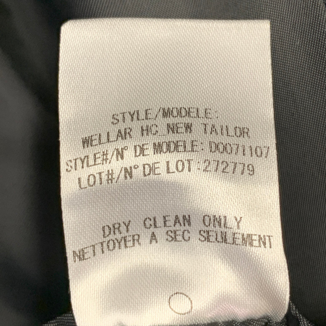 THEORY Size 40 Regular Black Wool Blend Notch Lapel Suit
