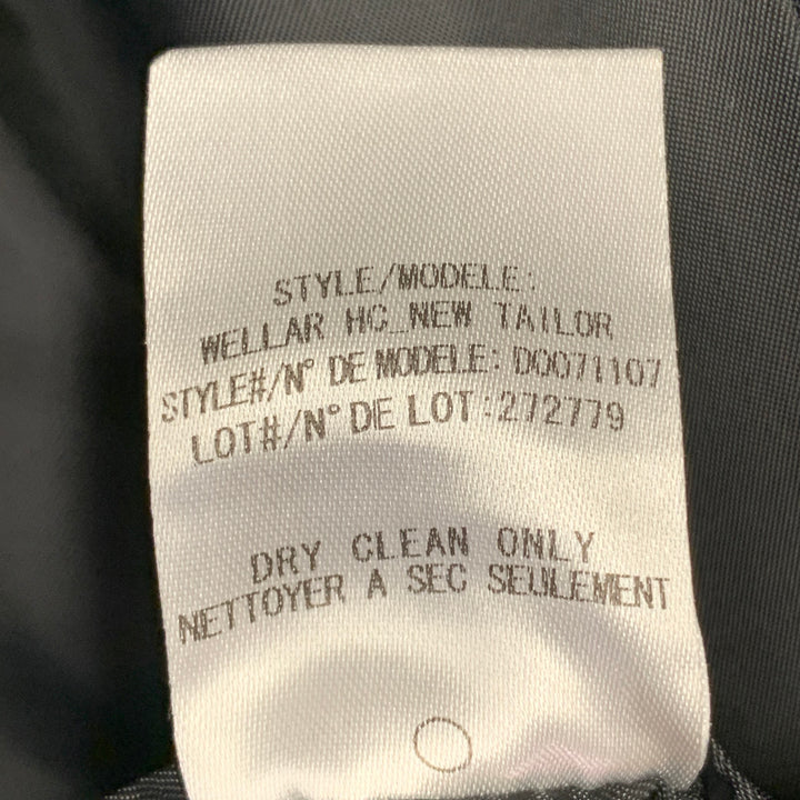 THEORY Size 40 Regular Black Wool Blend Notch Lapel Suit