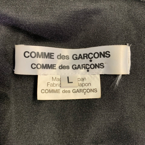COMME des GARCONS Size L Black Polyester Pleated Sleeveless Long Dress