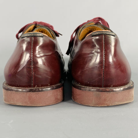 PS by PAUL SMITH Size 10 Merton Brown Burgundy Leather Lace-Up Derby Shoes