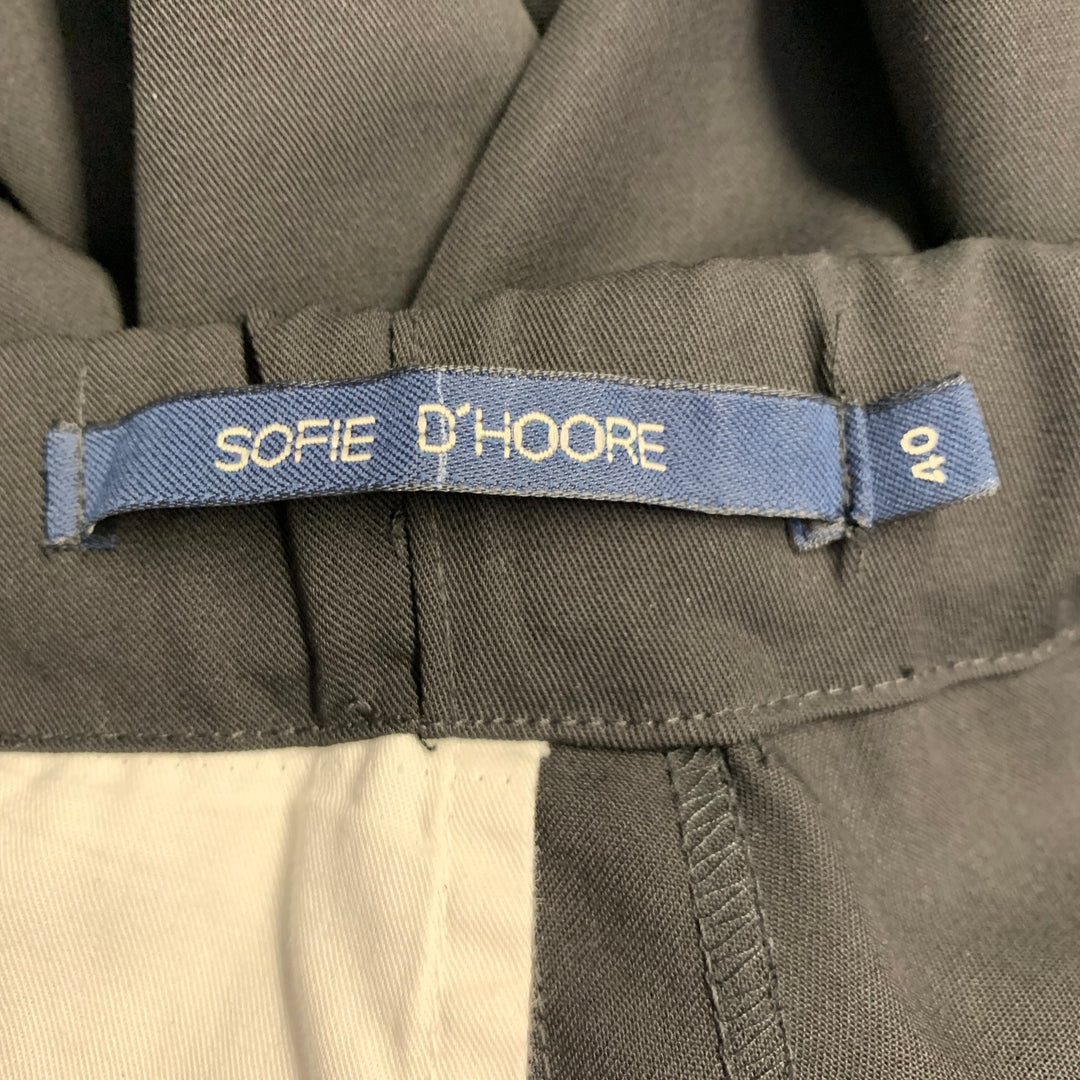 SOFIE D'HOORE Size M Black Wool Twill Elastic Waistband Casual Pants
