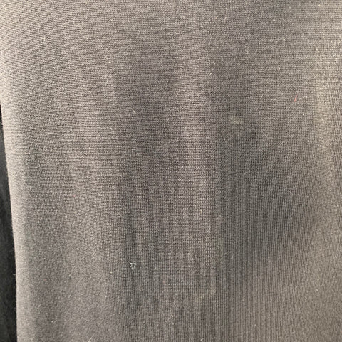 A.P.C. Size XL Black Jersey Wool Half Placket Henley Pullover