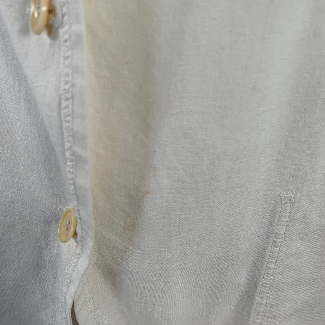 COMME des GARCONS HOMME PLUS SS04 Size L Cream Black Chore Jacket