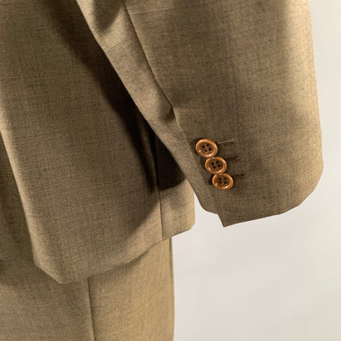 BRIONI Chest Size 46 Brown Wool Notch Lapel 39 30 Suit