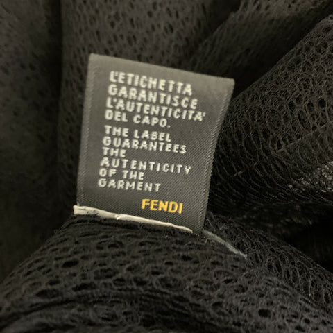 FENDI Size S Black ca0055499 A-Line Knee-Length Dress