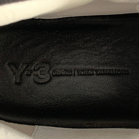 Y-3 Size 6 Black White Cotton Platform Sneakers