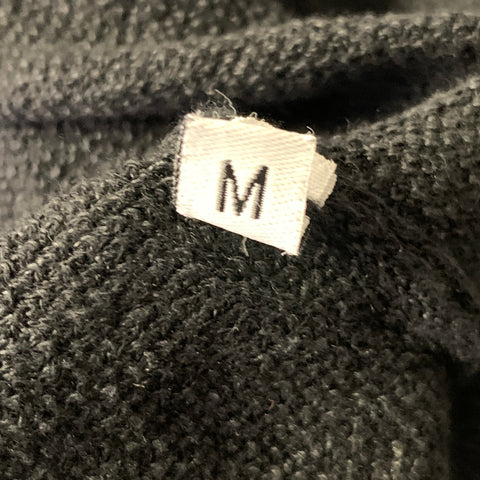 BARENA Size M Black Knit Polo