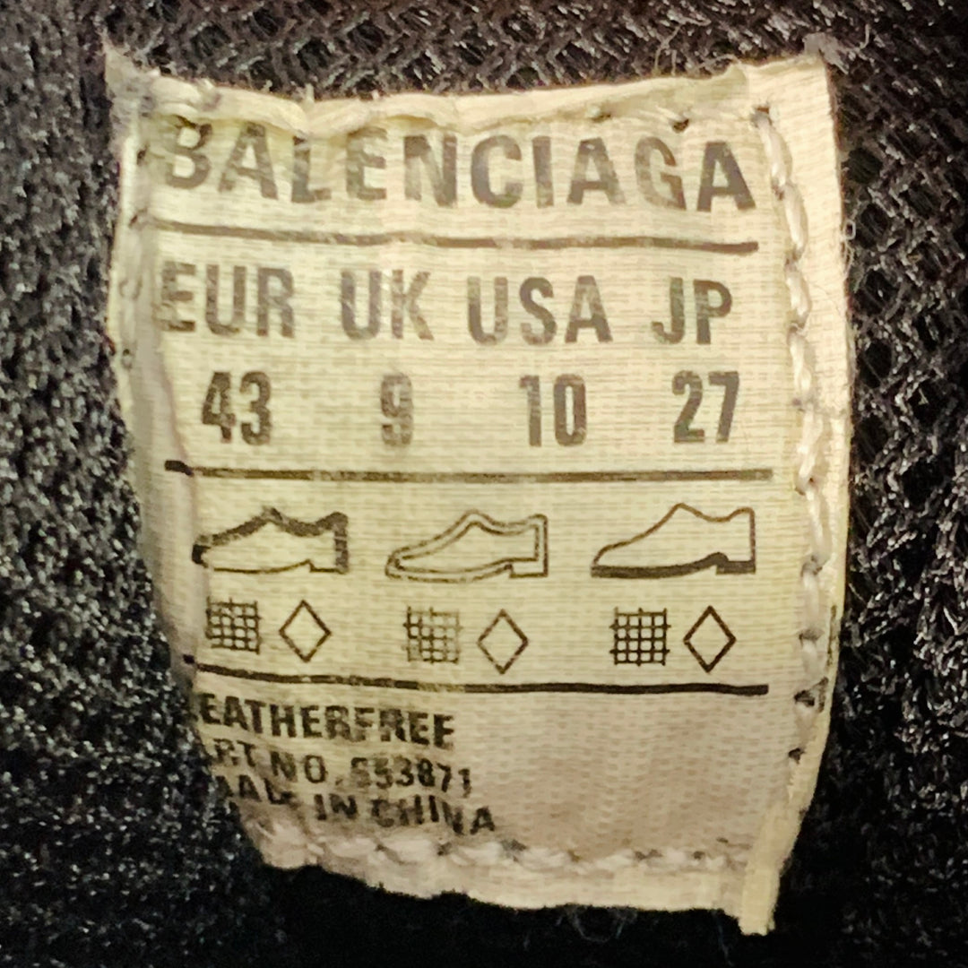 BALENCIAGA Size 10 X-Pander Grey Black Color Block Nylon Athletic Sneakers