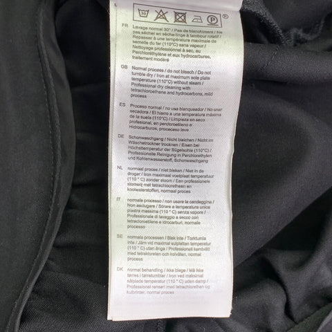 Pantalon décontracté taille haute en mélange de coton noir, taille 2 MAJE
