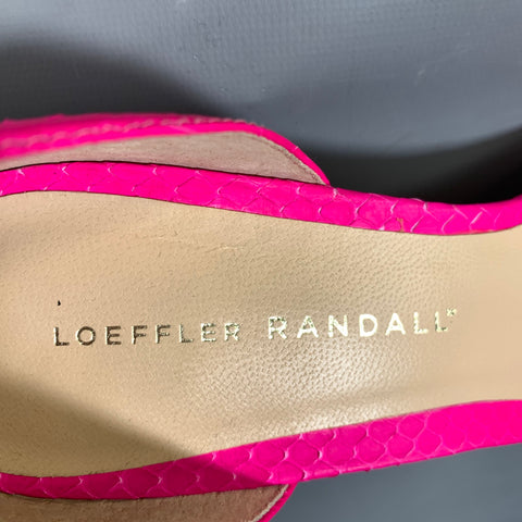 LOEFFLER RANDALL Size 9 Pink Embossed Pumps