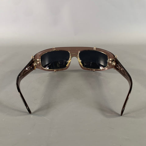 GAULTIER Silver Tan 56-6202 Acetate Sunglasses