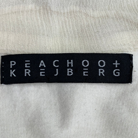 Haut décontracté PEACHOO+KREJBERG Taille S Crème Coton Soie Bordure Contrastante