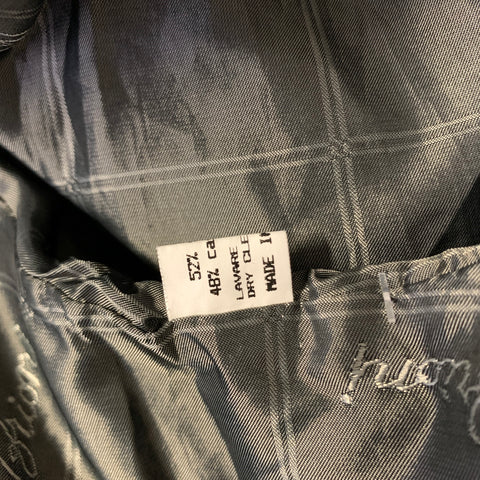 BRIONI Size L Black Silk Cashmere Pointed Collar Jacket