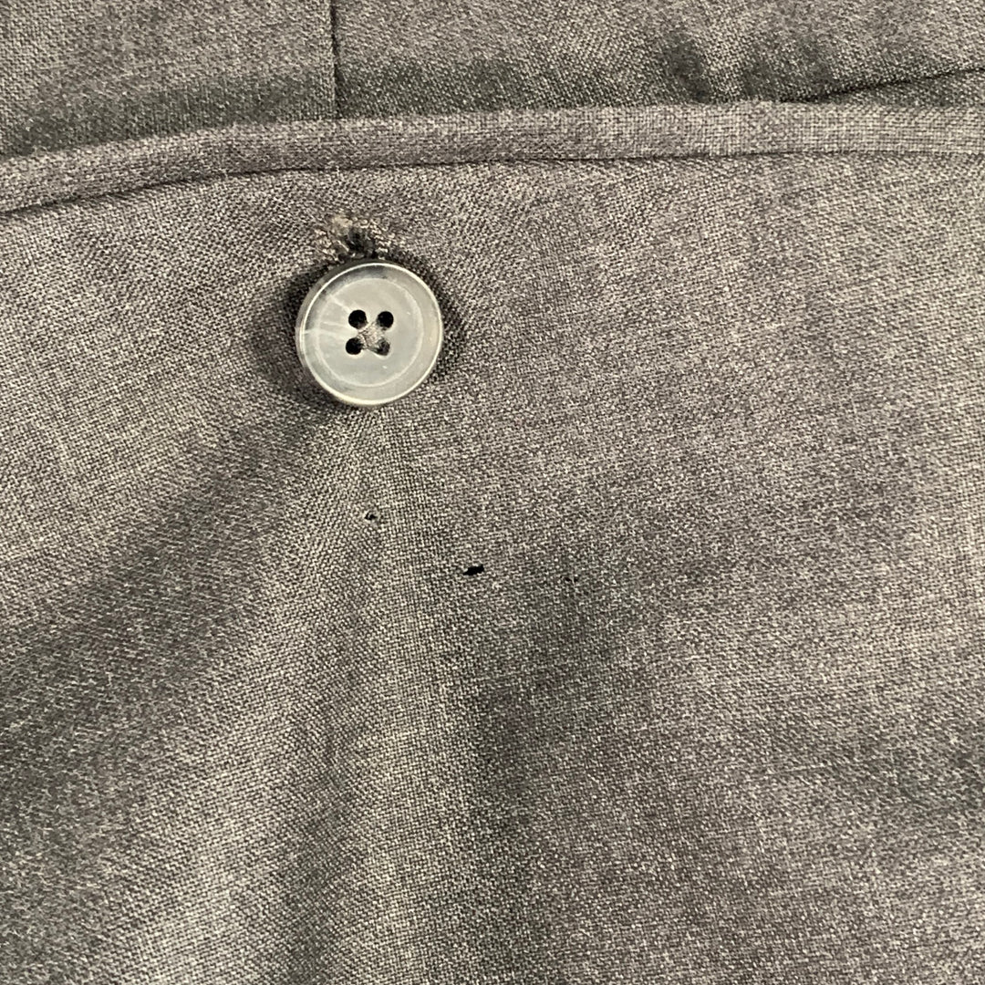 J. LINDEBERG Size 32 Paulie Grey Charcoal Virgin Wool Slim Fit Tapered Dress Pants