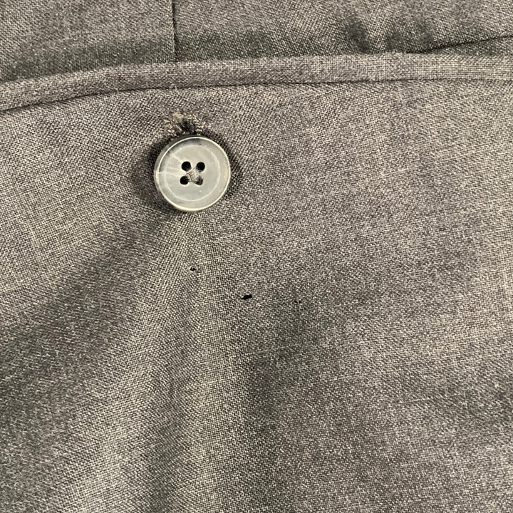 J. LINDEBERG Size 32 Paulie Grey Charcoal Virgin Wool Slim Fit Tapered Dress Pants