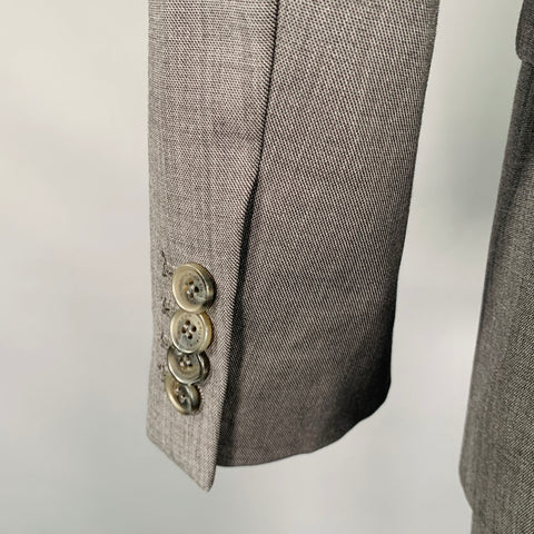 CALVIN KLEIN COLLECTION Size 34 Grey Wool Notch Lapel Suit