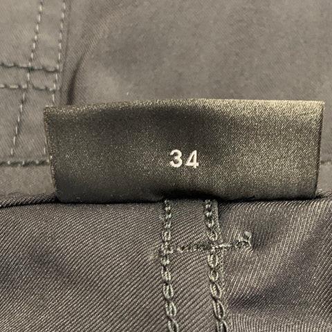 EMPORIO ARMANI Size 34 Black Polyamide Blend Tapered Jean Cut Casual Pants