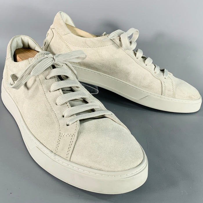 Baskets basses en suède gris à semelle en caoutchouc TOD'S Taille 45