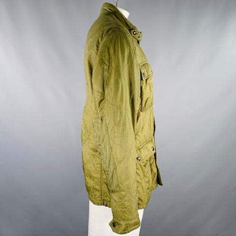 DENIM & SUPPLY Size XXL Green Quilted Nylon Parka Jacket