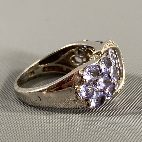 NO BRAND Lavender Silver Belts Sterling Ring