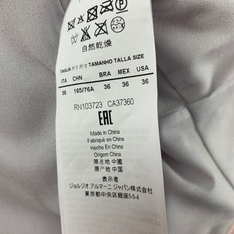 EMPORIO ARMANI Taille 0 Robe trapèze à paillettes en polyester orange