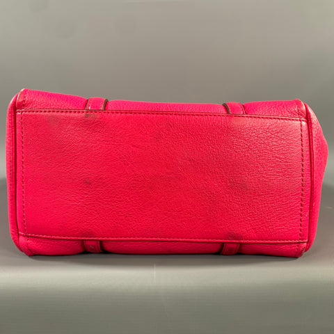 MARC JACOBS Pink Fuchsia Pebble Grain Leather Tote Bag