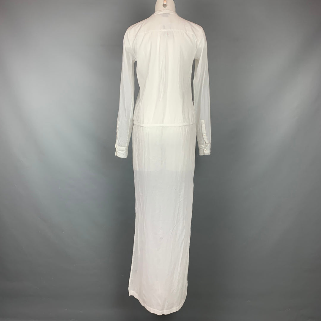 THEORY Size S White Cotton Long Shirt Dress – Sui Generis Designer  Consignment