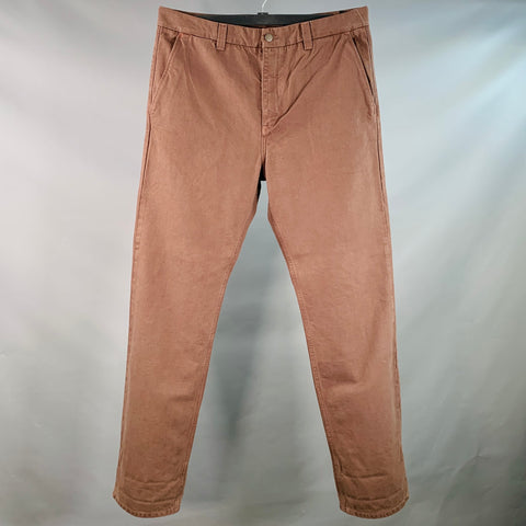 FREENOTE CLOTH Size 38 Brown Cotton Tapered Zip Fly Casual Pants
