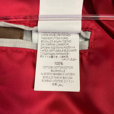 BRUNELLO CUCINELLI Size M Brown Leather Zip Up Jacket