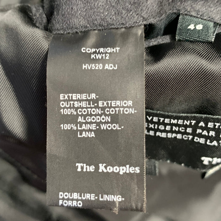 THE KOOPLES Size 36 Grey Charcoal Wool Notch Lapel Sport Coat