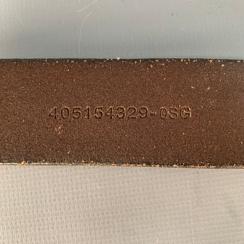 POLO by RALPH LAUREN Vintage Size S Brown Leather Double Ring Belt