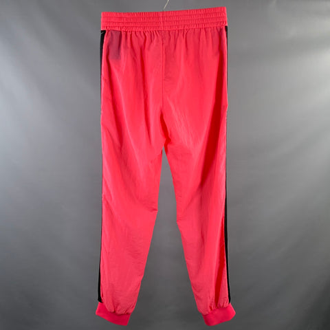 PALM ANGELS Size L Neon Pink Polimide Joggers Casual Pants