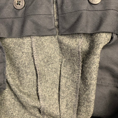 POLO by RALPH LAUREN Size 38 Grey Charcoal Virgin Wool Cashmere Pleated Dress Pants