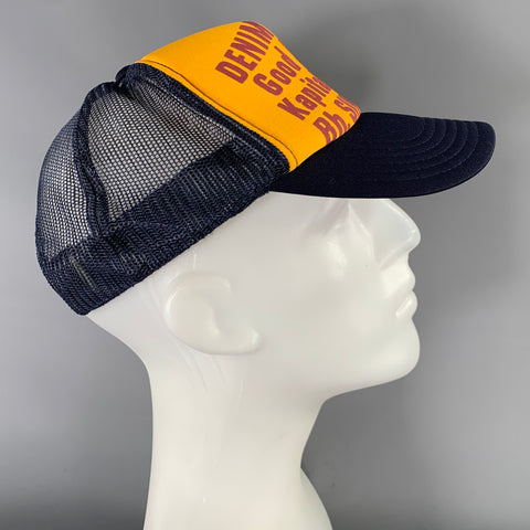 KAPITAL Navy Mustard Print Hats